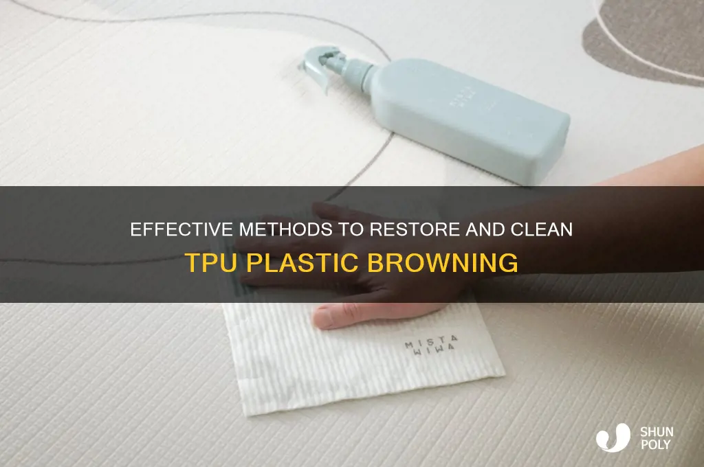 how to clean tpu plastic browning