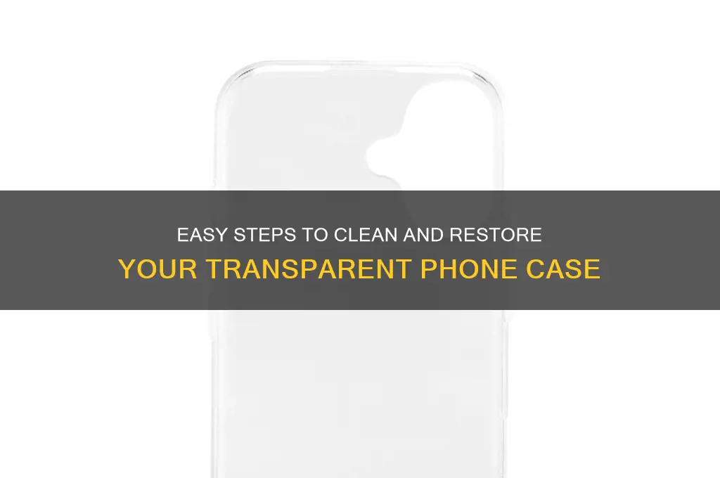 how to clean transparent plastic phone case