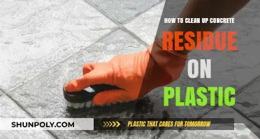 Effective Methods to Remove Concrete Residue from Plastic Surfaces