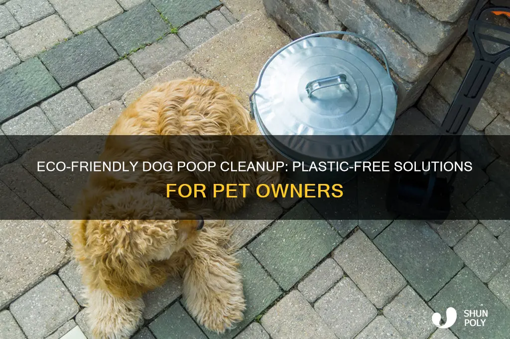 how to clean up dog poop without plastic bags