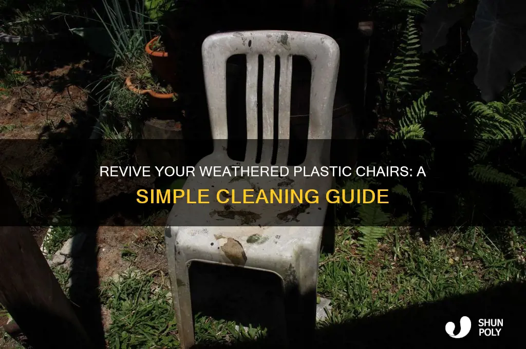how to clean up weathered plastic chairs