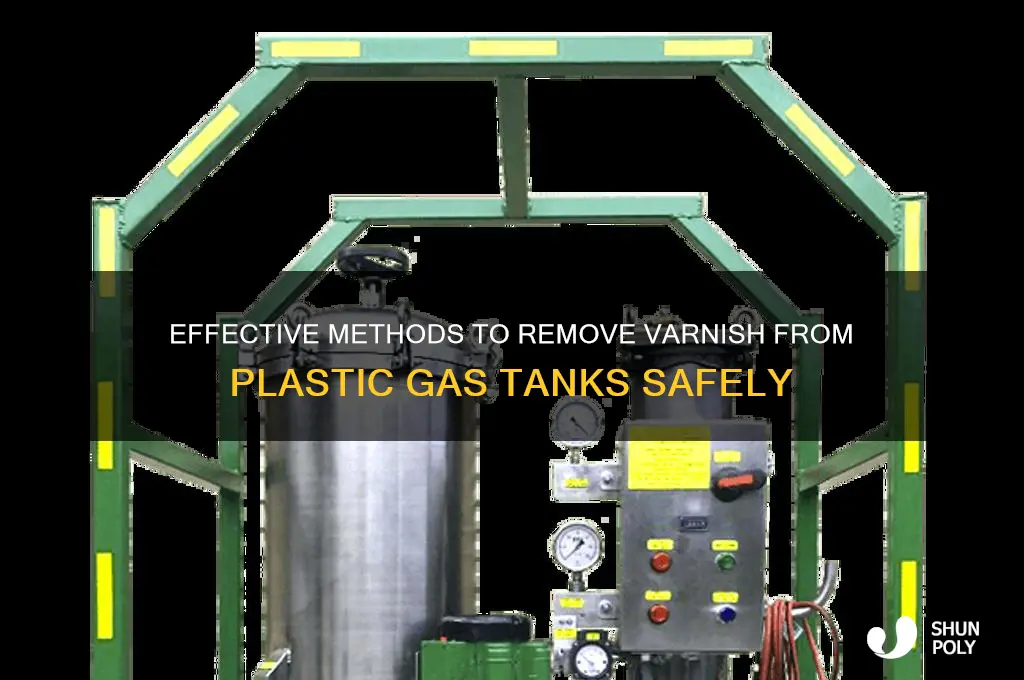 how to clean varnish from a plastic gas tank