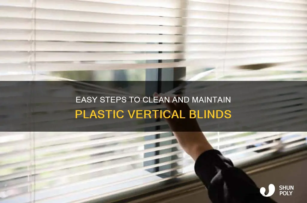 how to clean vertical blinds made of plastic