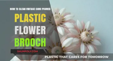 Restoring Vintage Coro Poured Plastic Flower Brooches: A Gentle Cleaning Guide