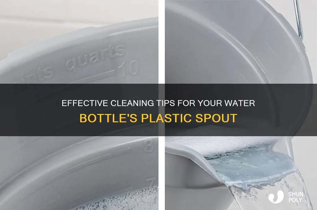 how to clean water plastic spout
