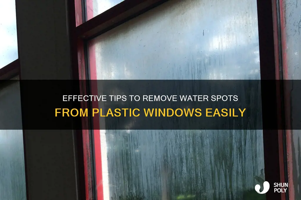 how to clean water spots off plastic windows