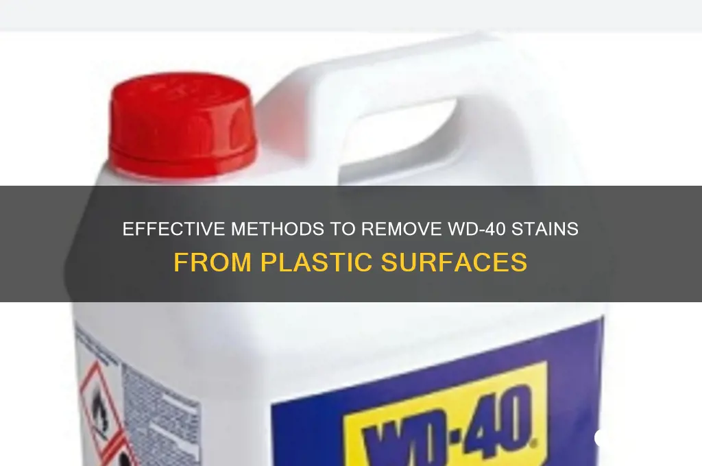 how to clean wd40 off plastic