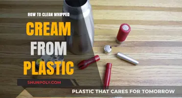 Effective Tips for Removing Whipped Cream Stains from Plastic Surfaces