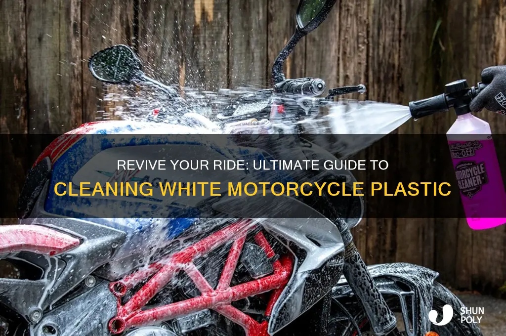how to clean white motorcycle plastic