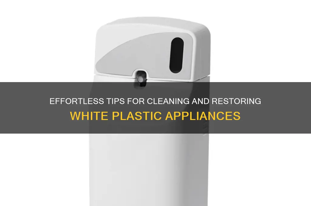 how to clean white plastic appliances