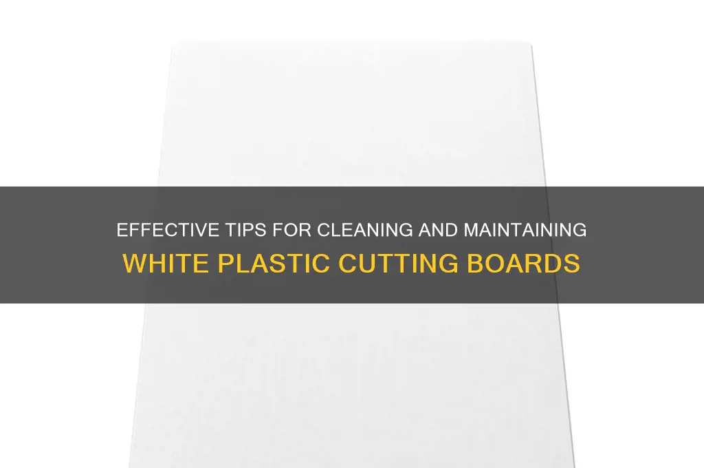 how to clean white plastic cutting boards