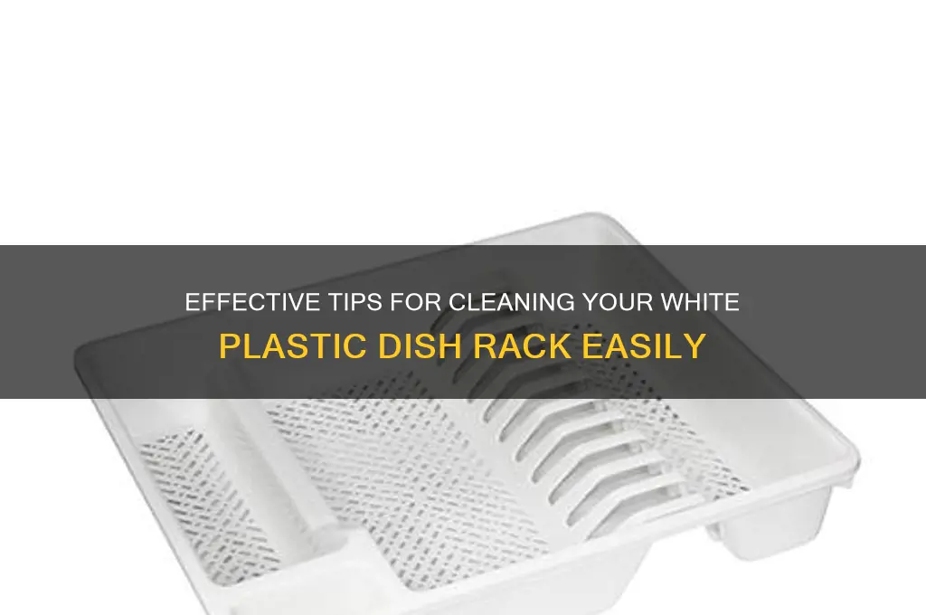 how to clean white plastic dish rack