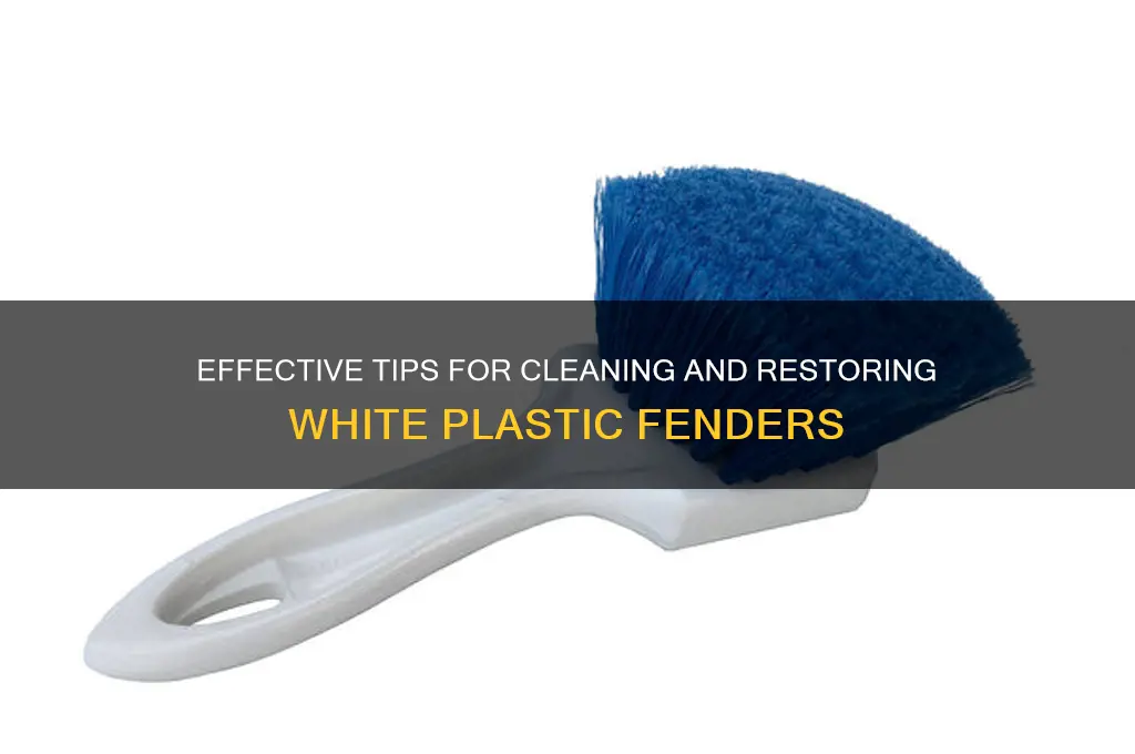 how to clean white plastic fenders