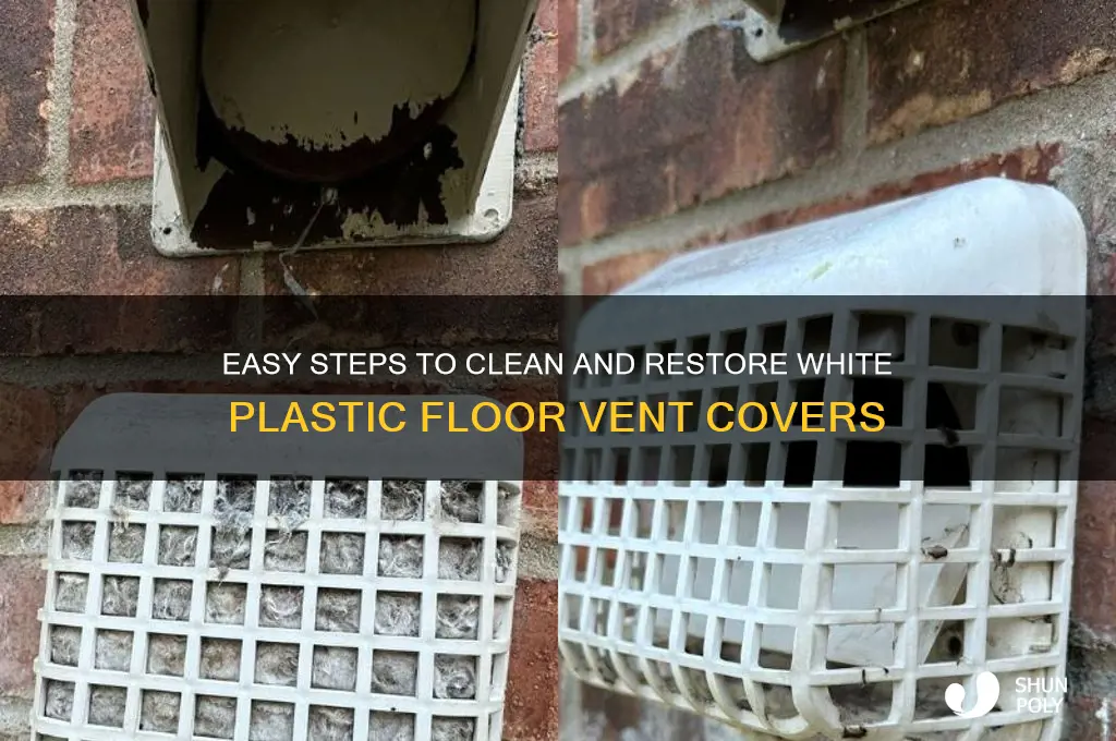 how to clean white plastic floor vent covers