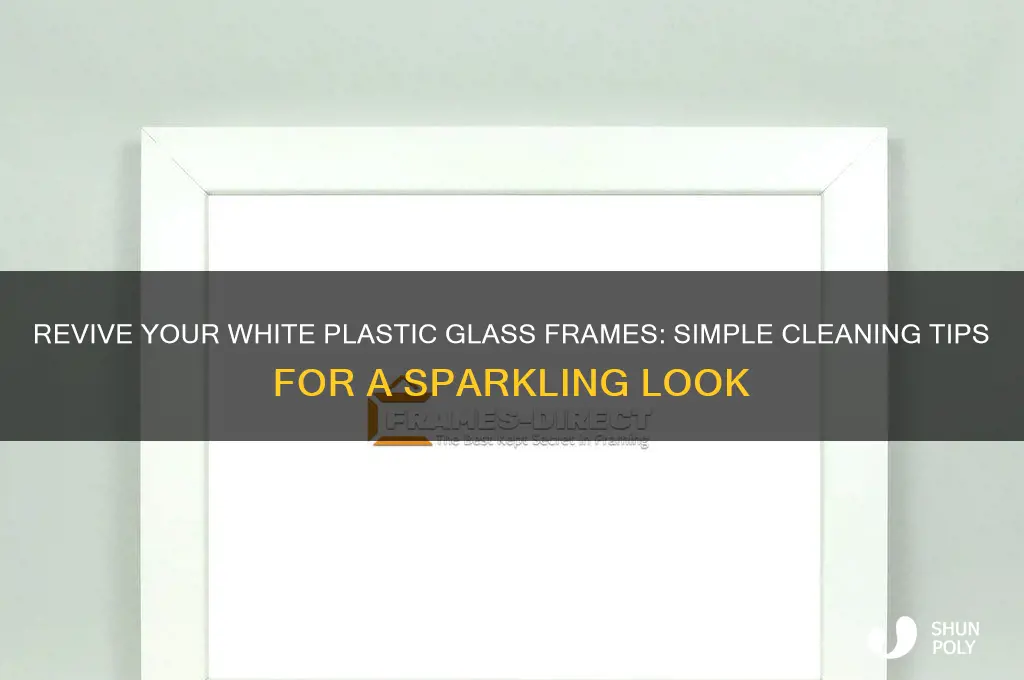 how to clean white plastic glass frames