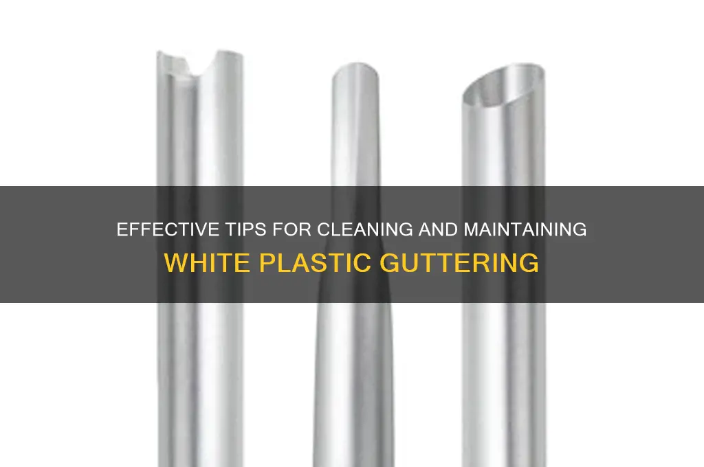 how to clean white plastic guttering