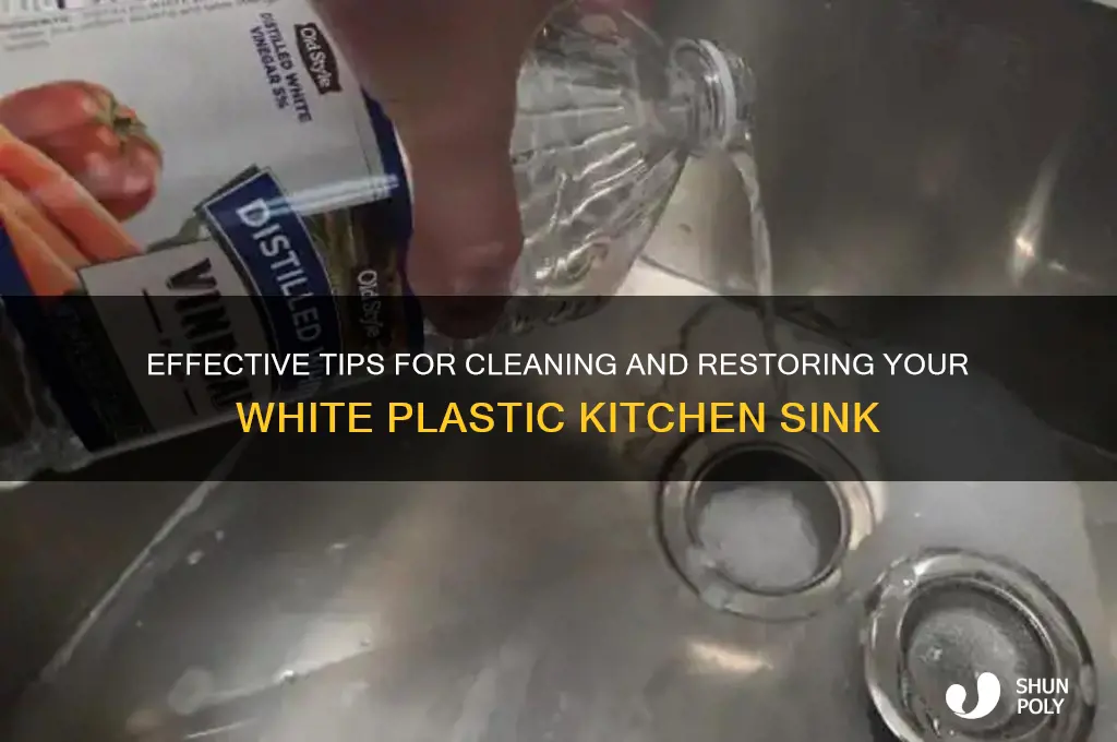 how to clean white plastic kitchen sink