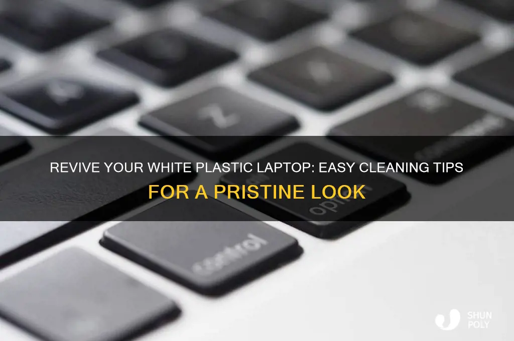 how to clean white plastic laptop