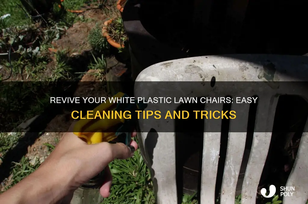 how to clean white plastic lawn chair