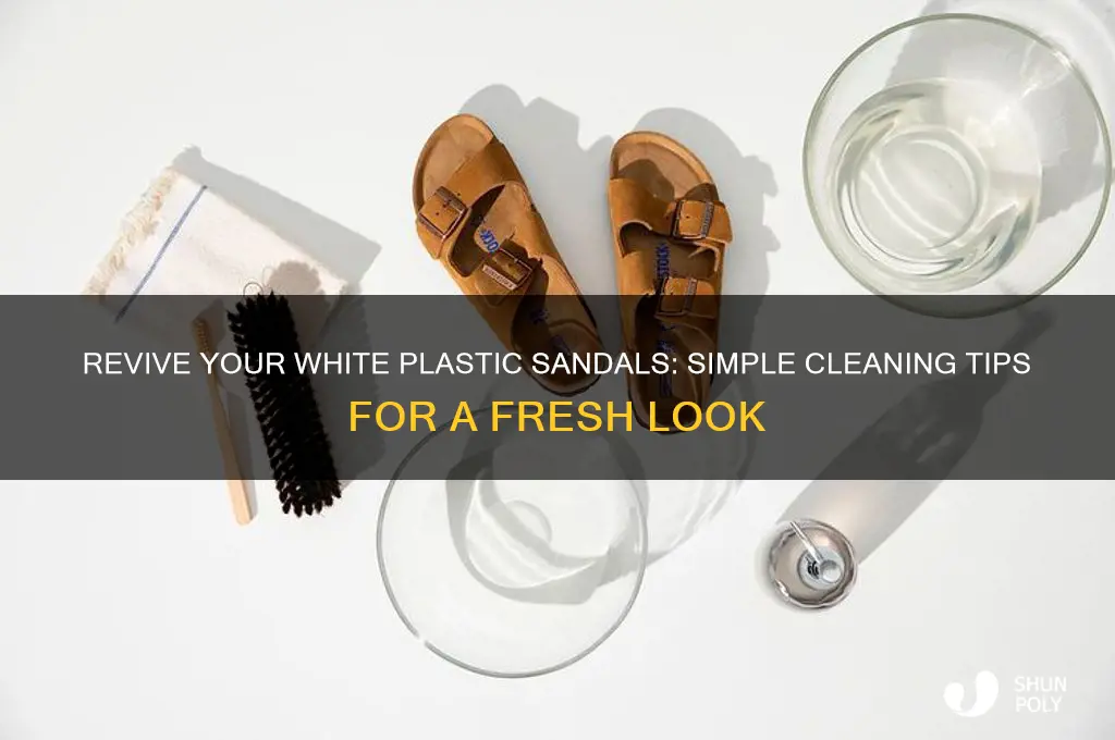 how to clean white plastic sandals
