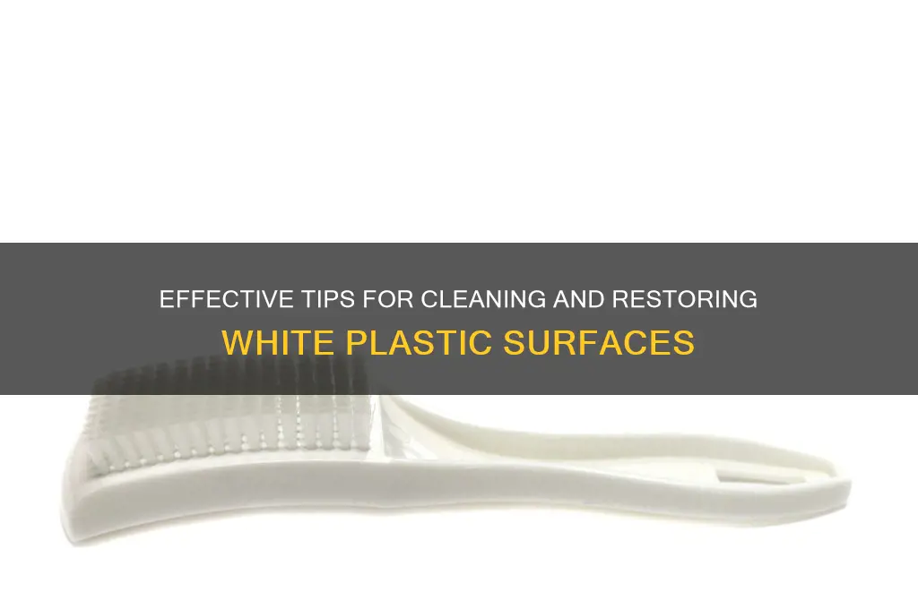 how to clean white plastic surface