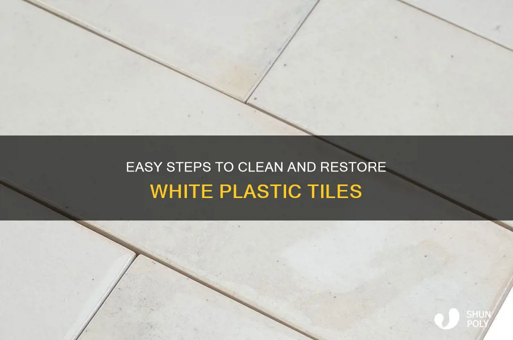 how to clean white plastic tiles
