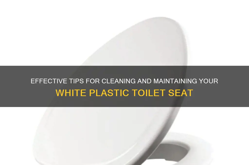 how to clean white plastic toilet seat