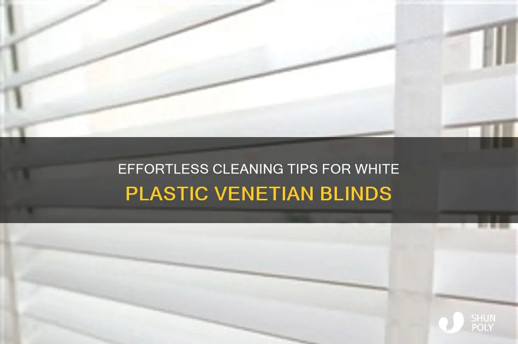 how to clean white plastic venetian blinds