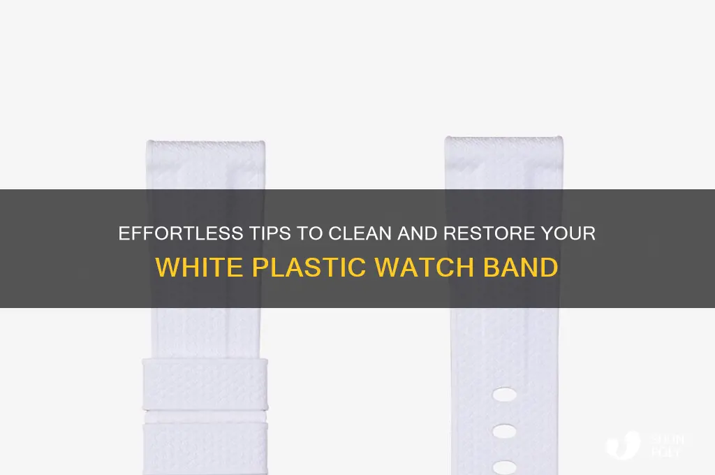 how to clean white plastic watch band