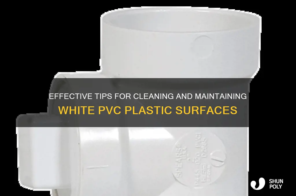 how to clean white pvc plastic