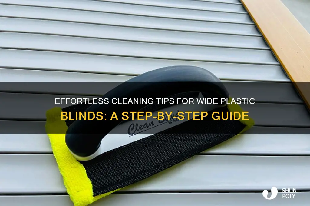 how to clean wide plastic blinds