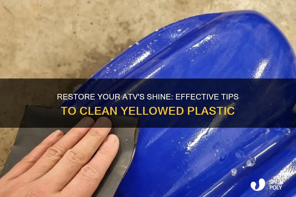 how to clean yellow atv plastic