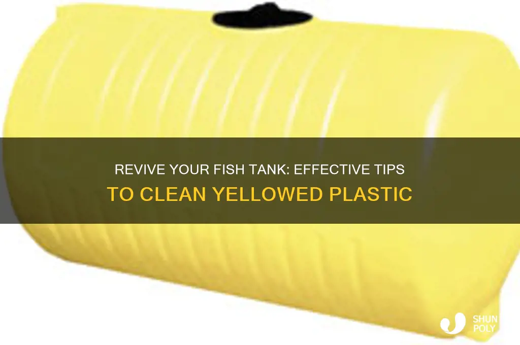 how to clean yellow plastic fish tank