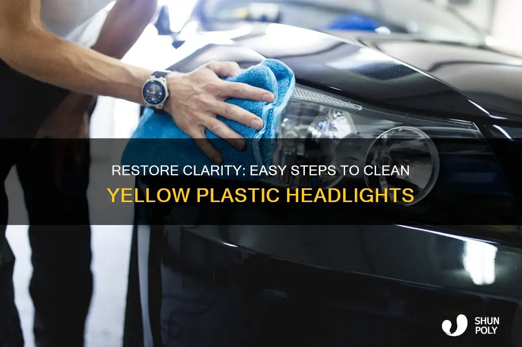 how to clean yellow plastic headlights