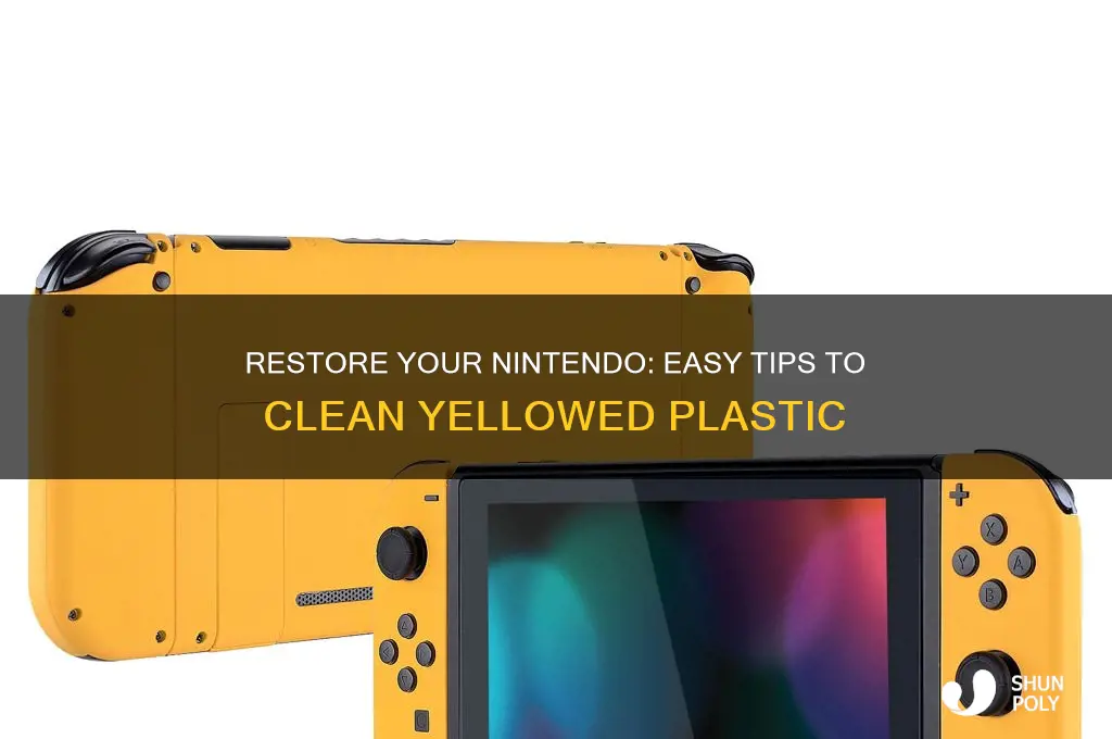 how to clean yellow plastic on nintendo