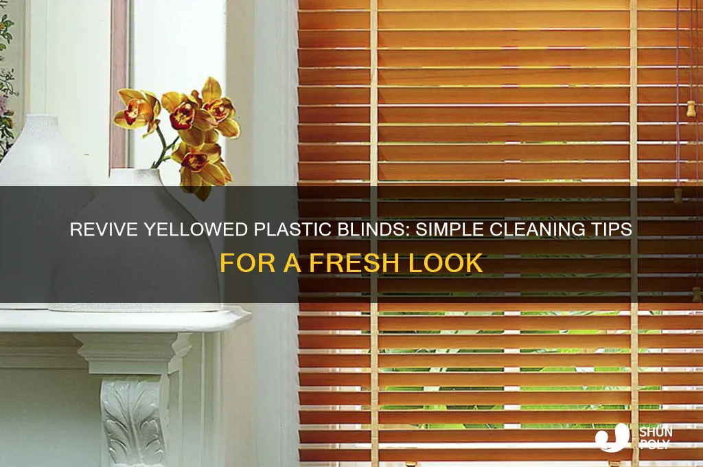how to clean yellowed plastic blinds
