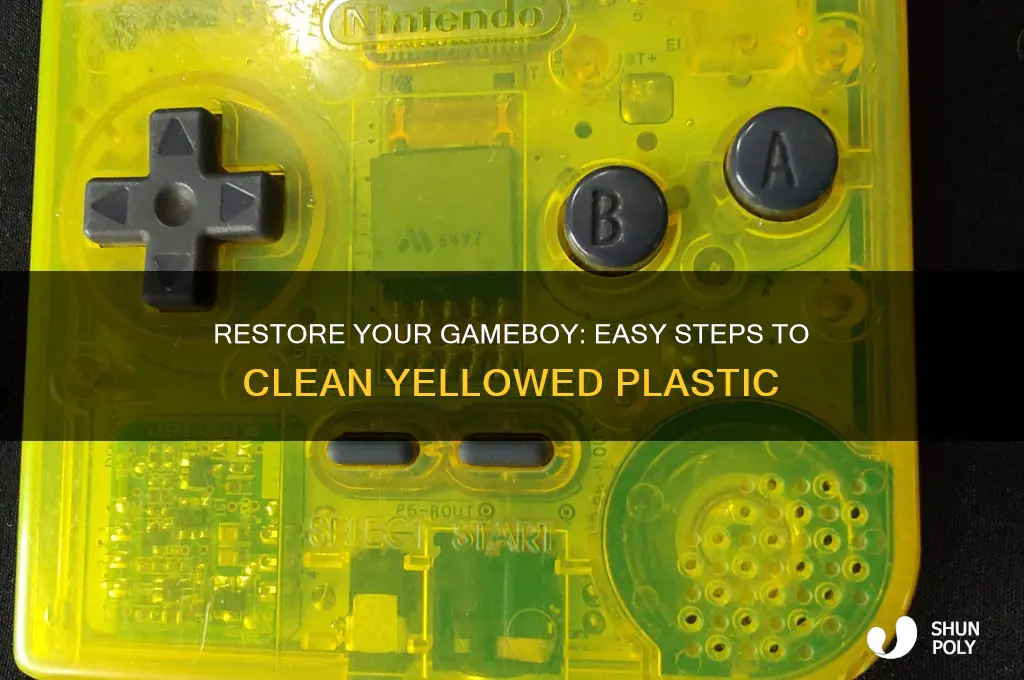 how to clean yellowed plastic gameboy