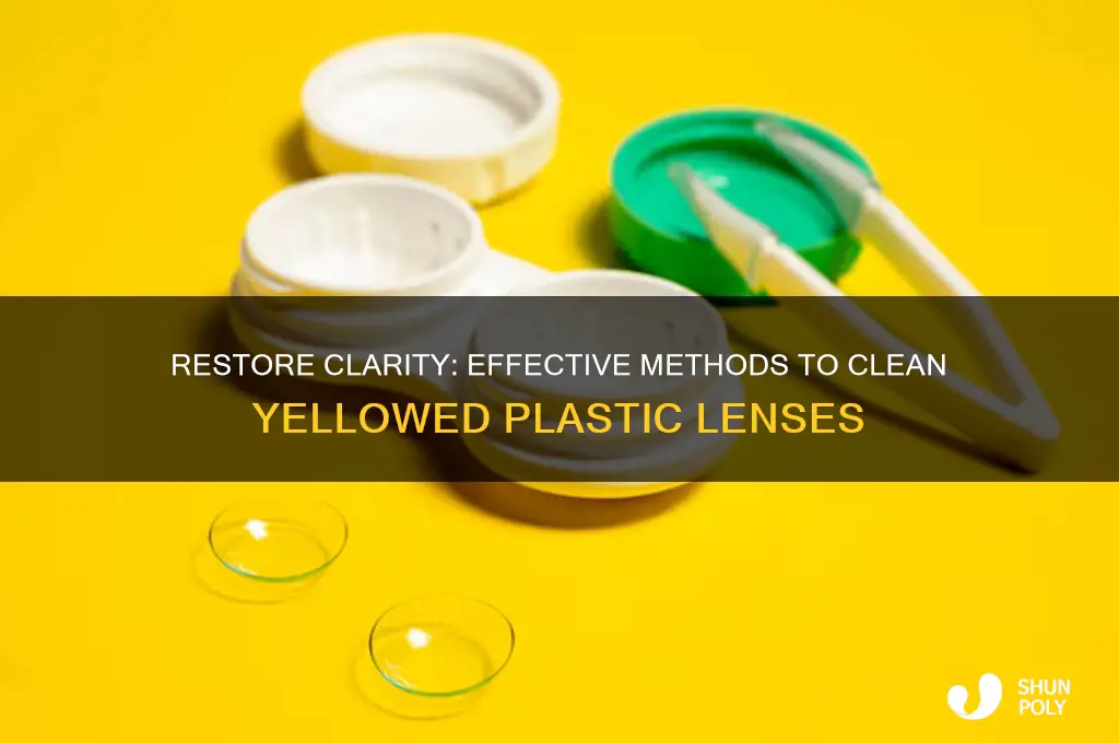 how to clean yellowed plastic lens