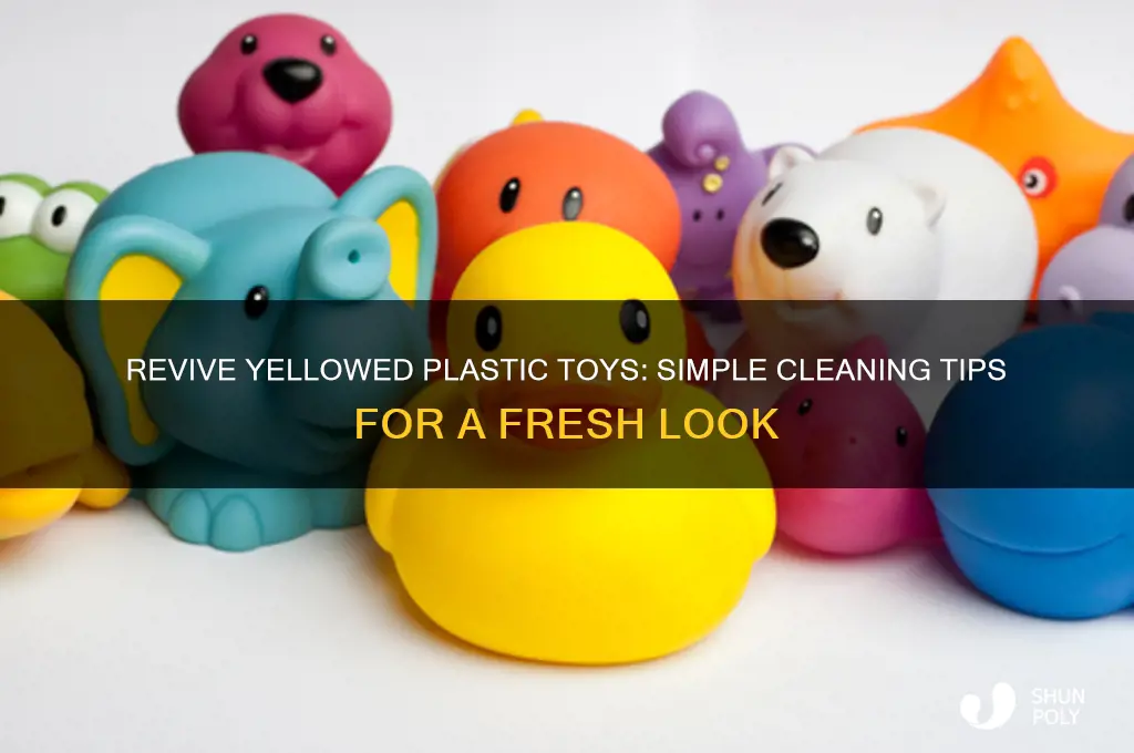 how to clean yellowed plastic toys