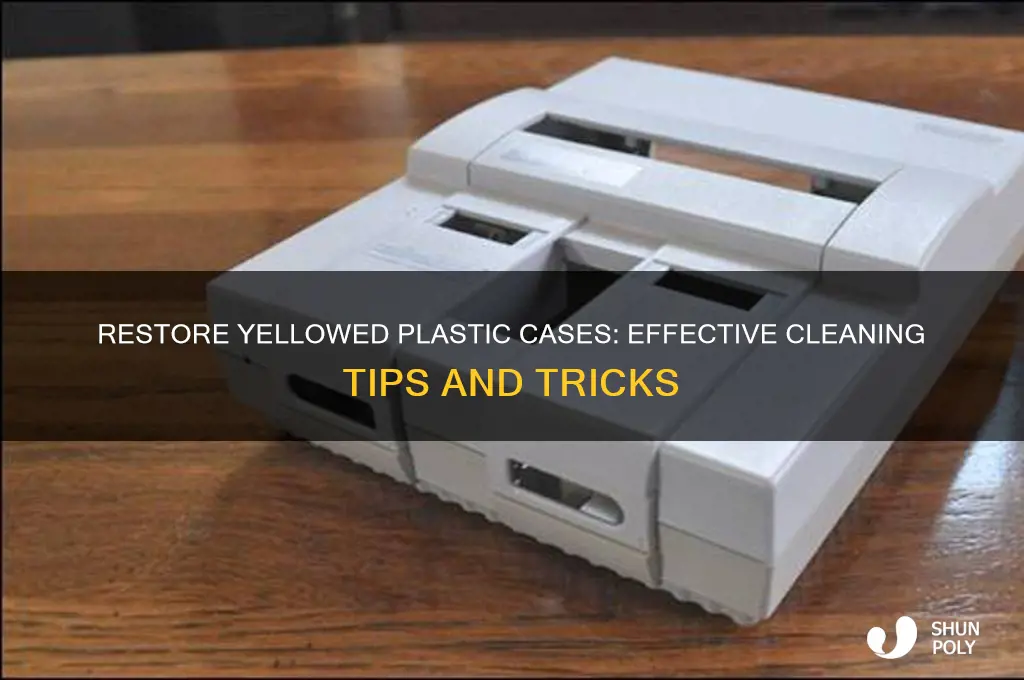 how to clean yellowish plastic case