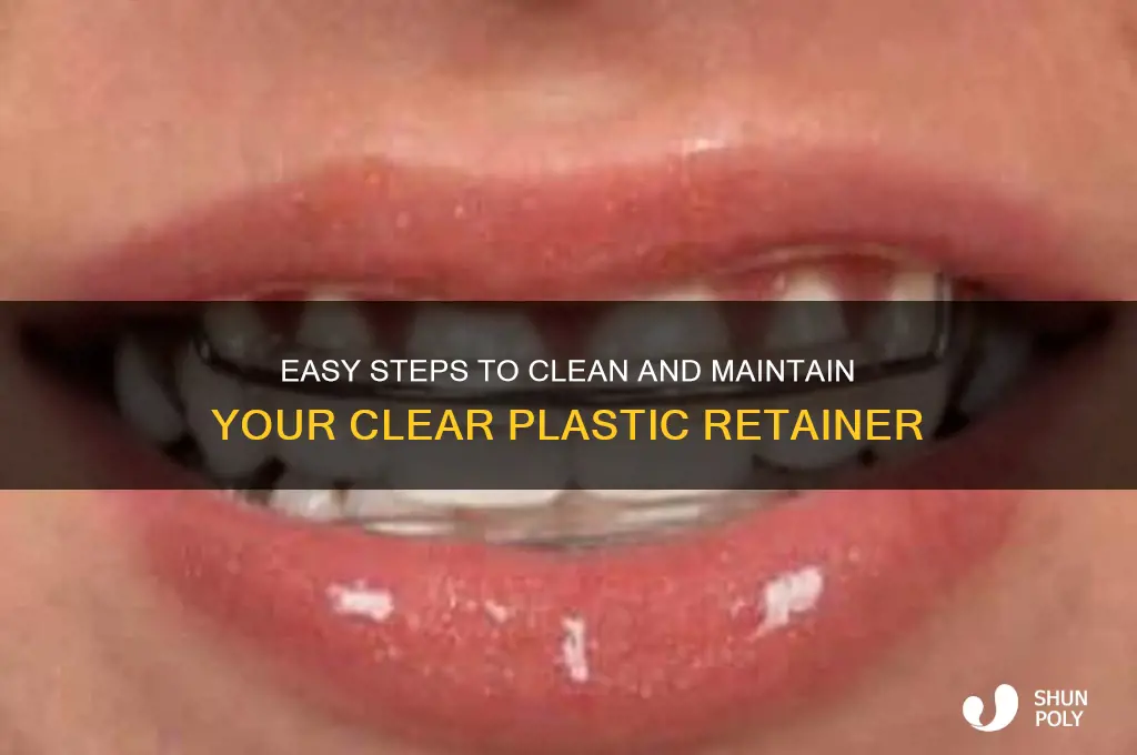 how to clean your clear plastic retainer