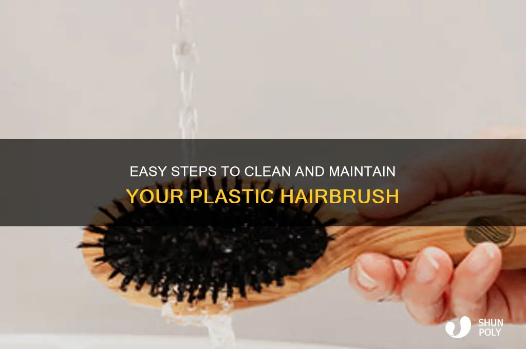 how to clean your plastic hairbrush