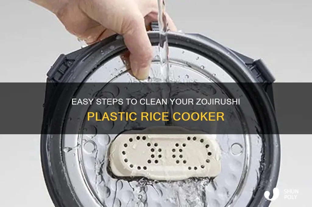 how to clean zojirushi plastic rice cooker
