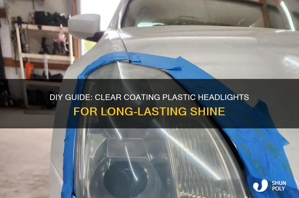how to clear coat plastic headlights