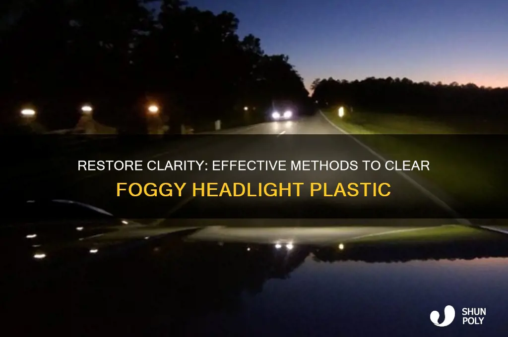how to clear headlight plastic