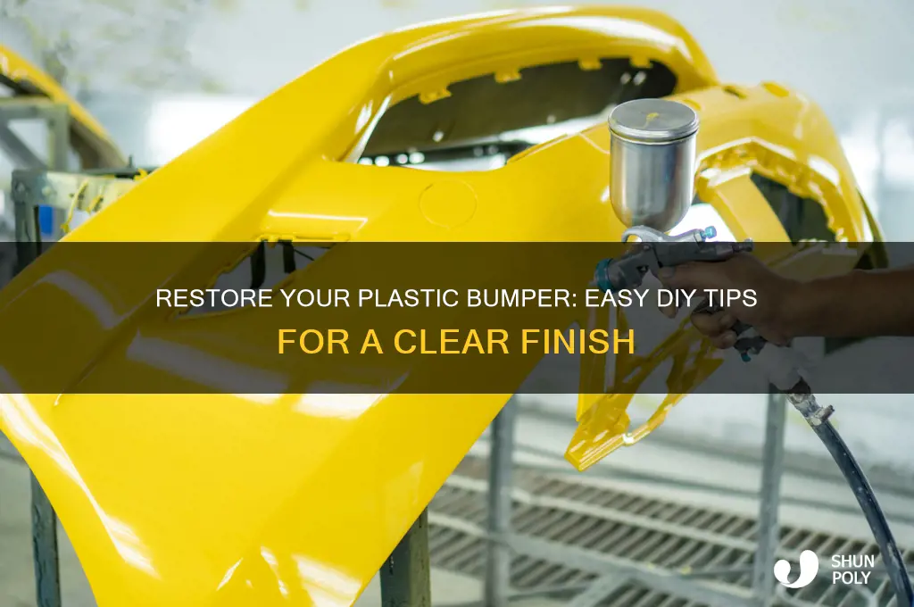how to clear restore plastic bumper