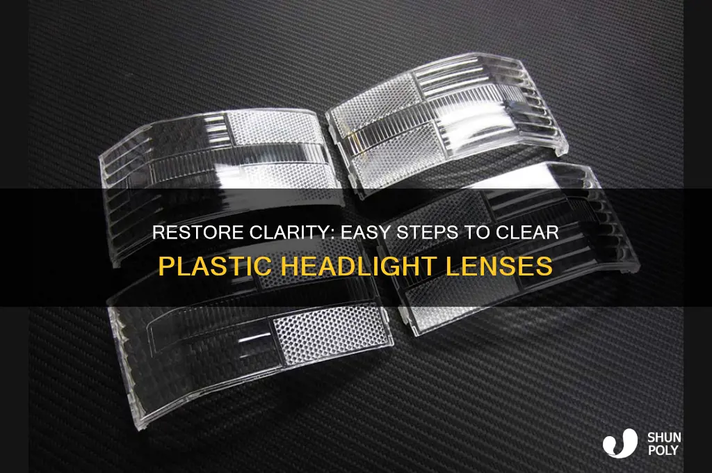 how to clear up plastic headlight lenses
