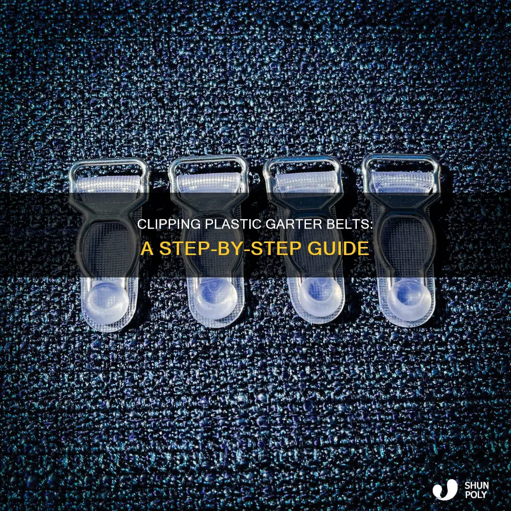 how to clip plastic garter belt