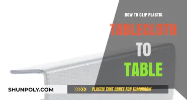 Clipping Plastic Tablecloths: A Secure and Easy Method