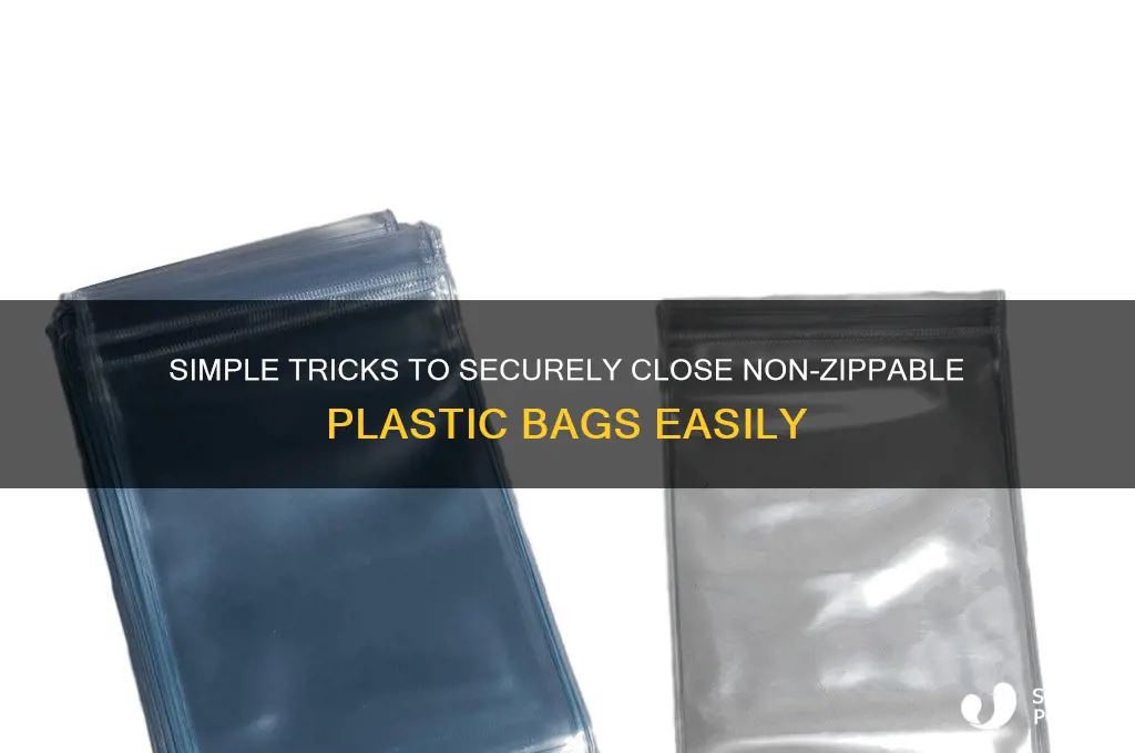 how to close a non zippable plastic bag